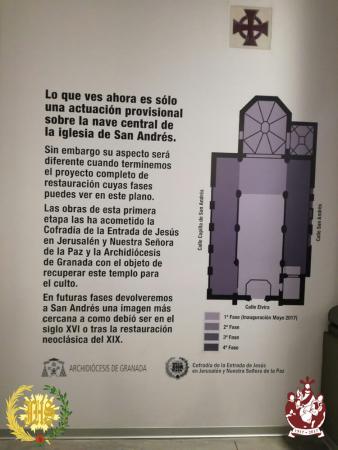 Cofradía Borriquilla Granada: DIECIOCHO AÑOS DESPUÉS SAN ANDRÉS REABRE SUS PUERTAS