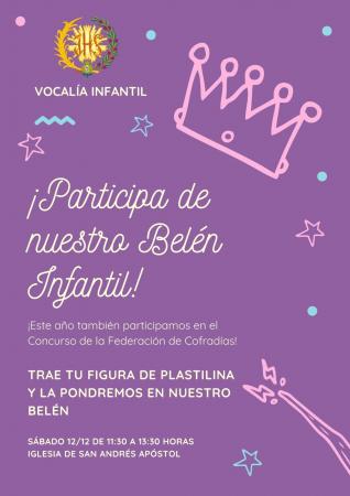 Cofradía Borriquilla Granada: ¡PARTICIPEMOS EN NUESTRO BELÉN INFANTIL!
