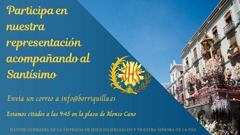 Cofradía Borriquilla Granada: CORPUS CHRISTI 2022