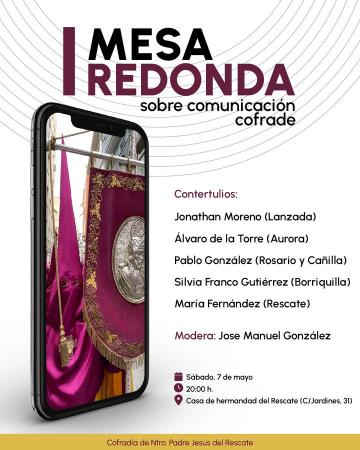 Cofradía Borriquilla Granada: I MESA REDONDA SOBRE COMUNICACIÓN COFRADE