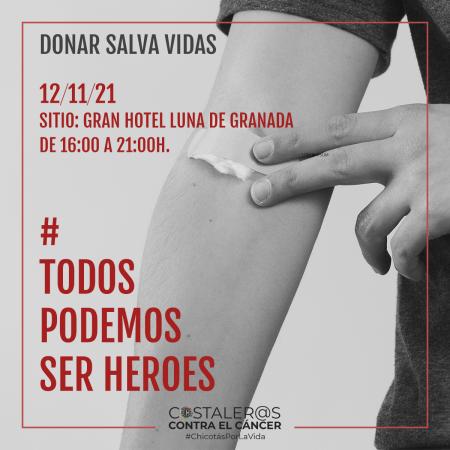 Cofradía Borriquilla Granada: CAMPAÑA DONACIÓN DE SANGRE: TODOS PODEMOS SER HEROES