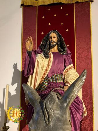 Cofradía Borriquilla Granada: Jesús en la entrada en Jerusalén Cuaresma 2020