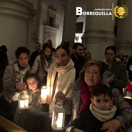 Cofradía Borriquilla Granada: Y LA LUZ DE BELÉN LLEGÓ A SAN ANDRÉS