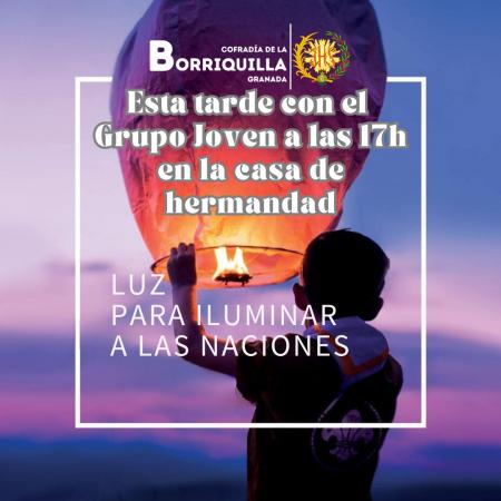 Cofradía Borriquilla Granada: LA LUZ DE BELÉN Y CONVIVENCIA DEL GRUPO JOVEN