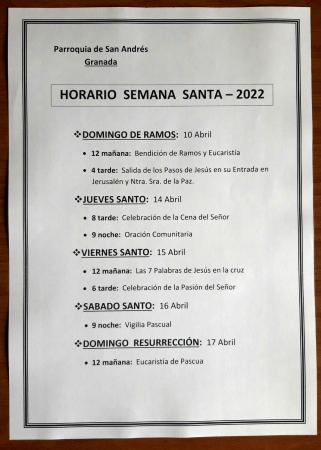 Cofradía Borriquilla Granada: OFICIOS EN SEMANA SANTA 2022