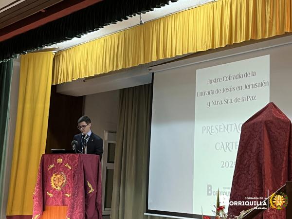 Cofradía Borriquilla Granada: "JESÚS ENTRABA TRIUNFAL, COMO ANUNCIARON LAS SAGRADAS ESCRITURAS". D. ADRIAN CASTRO GUALDA - PRESENTACIÓN CARTEL 2025
