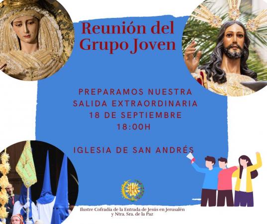 Cofradía Borriquilla Granada: REUNIÓN GRUPO JOVEN 16 DE SEPTIEMBRE