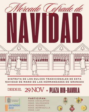 Cofradía Borriquilla Granada: LA COFRADÍA PARTICIPA EN EL MERCADO COFRADE DE NAVIDAD EN PLAZA BIB-RAMBLA