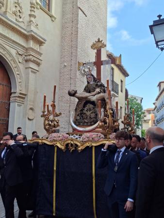 Cofradía Borriquilla Granada: TRASLADO DE LA VIRGEN DE LAS ANGUSTIAS DE SAN ANDRÉS A LA S.A.I. CATEDRAL POR KERYGMA