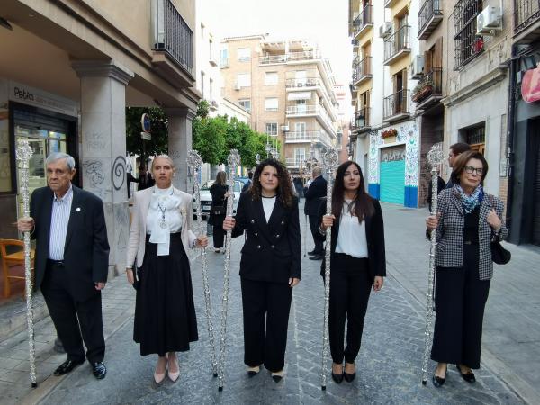 Cofradía Borriquilla Granada: TRASLADO DE LA VIRGEN DE LAS ANGUSTIAS DE SAN ANDRÉS A LA S.A.I. CATEDRAL POR KERYGMA