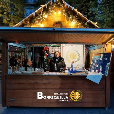 Cofradía Borriquilla Granada: LA COFRADÍA PARTICIPA EN EL MERCADO COFRADE DE NAVIDAD EN PLAZA BIB-RAMBLA