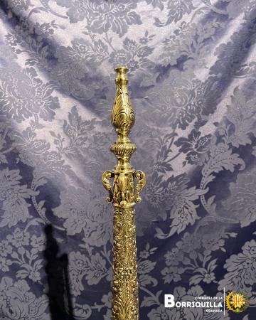 Cofradía Borriquilla Granada: PRESENTADAS Y BENDECIDAS LAS NUEVAS BOCINAS Y PAÑOS