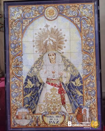 Cofradía Borriquilla Granada: RETABLO CERÁMICO DE NTRA. SRA. DE LA PAZ