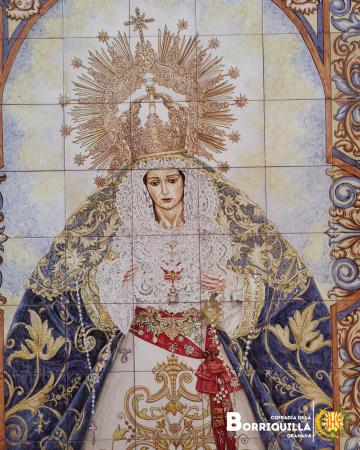 Cofradía Borriquilla Granada: RETABLO CERÁMICO DE NTRA. SRA. DE LA PAZ
