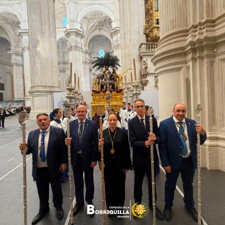 Cofradía Borriquilla Granada: JESÚS DE LA ENTRADA EN JERUSALÉN YA SE ENCUENTRA EN LA SANTA IGLESIA CATEDRAL PARA SU PARTICIPACIÓN EN KERYGMA