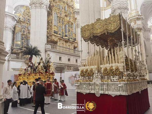 Cofradía Borriquilla Granada: TRASLADO DEL MISTERIO DE JESÚS DE LA ENTRADA EN JERUSALÉN A LA SANTA IGLESIA CATEDRAL POR KERYGMA , "EL ARTE DE EVANGELIZAR"