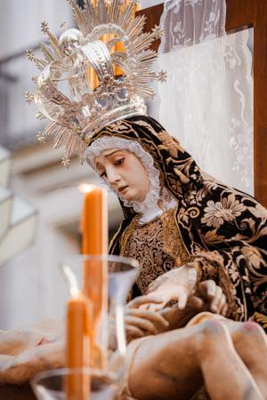 Cofradía Borriquilla Granada: TRASLADO DE LA VIRGEN DE LAS ANGUSTIAS DE SAN ANDRÉS A LA S.A.I. CATEDRAL POR KERYGMA
