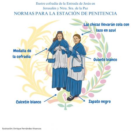 Cofradía Borriquilla Granada: NORMAS ESTACIÓN DE PENITENCIA 2026