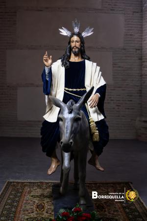 Cofradía Borriquilla Granada: JESUS DE LA ENTRADA EN JERUSALÉN VUELVE AL CULTO TRAS SU RESTAURACIÓN, EN UNA JORNADA DÓNDE JULIO ALCARAZ NOS DA DETALLES DE LA MISMA