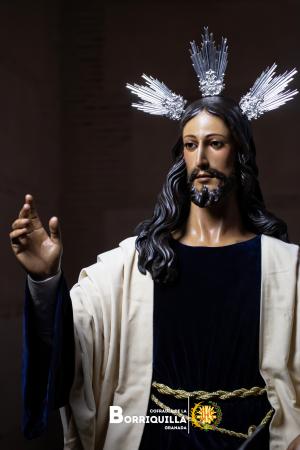 Cofradía Borriquilla Granada: JESUS DE LA ENTRADA EN JERUSALÉN VUELVE AL CULTO TRAS SU RESTAURACIÓN, EN UNA JORNADA DÓNDE JULIO ALCARAZ NOS DA DETALLES DE LA MISMA