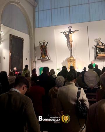 Cofradía Borriquilla Granada: JESUS DE LA ENTRADA EN JERUSALÉN VUELVE AL CULTO TRAS SU RESTAURACIÓN, EN UNA JORNADA DÓNDE JULIO ALCARAZ NOS DA DETALLES DE LA MISMA