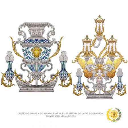 Cofradía Borriquilla Granada: DOS PROYECTOS DE PALIO PARA NUESTRA SEÑORA DE LA PAZ: MIRA LOS DETALLES