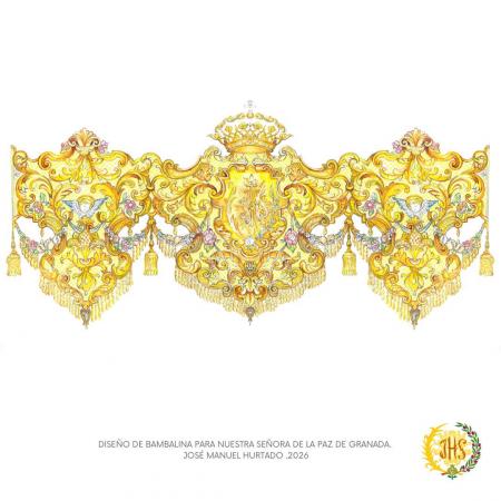 Cofradía Borriquilla Granada: DOS PROYECTOS DE PALIO PARA NUESTRA SEÑORA DE LA PAZ: MIRA LOS DETALLES