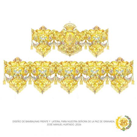 Cofradía Borriquilla Granada: DOS PROYECTOS DE PALIO PARA NUESTRA SEÑORA DE LA PAZ: MIRA LOS DETALLES