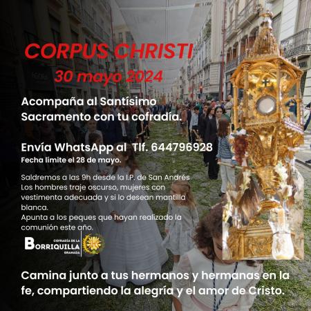 Cofradía Borriquilla Granada: PROCESIÓN DEL CORPUS CHRISTI 2024