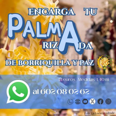 Cofradía Borriquilla Granada: PALMAS, BALCONERAS Y VELAS PARA ILUMINAR EL CAMINAR DE NTRA. SRA. DE LA PAZ